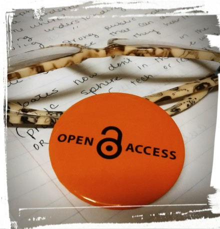 Free buttons, cookies, and intellectual stimulation where on offer at the live stream of the opening OA week festivities at our library. 